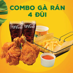 Combo gà + khoai + nước
